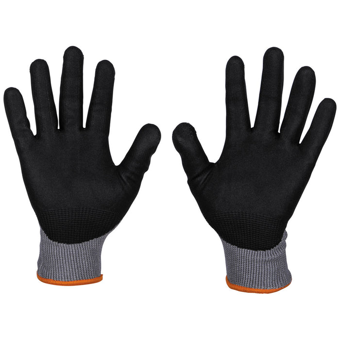 Klein Tools 60585 Knit Dipped Gloves, Cut Level A2, Touchscreen, Large, 2-Pair - Edmondson Supply