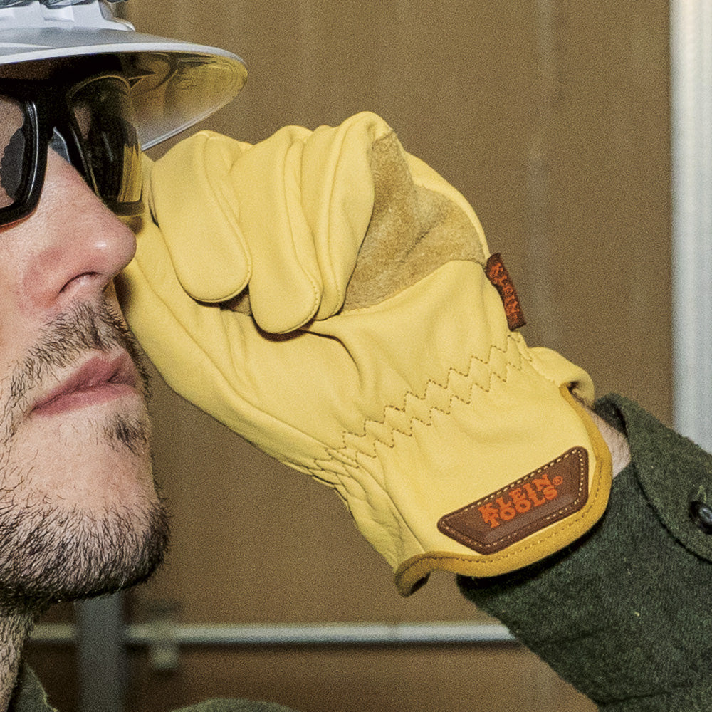 Klein Tools 60603 Cowhide Leather Gloves, Medium - Edmondson Supply