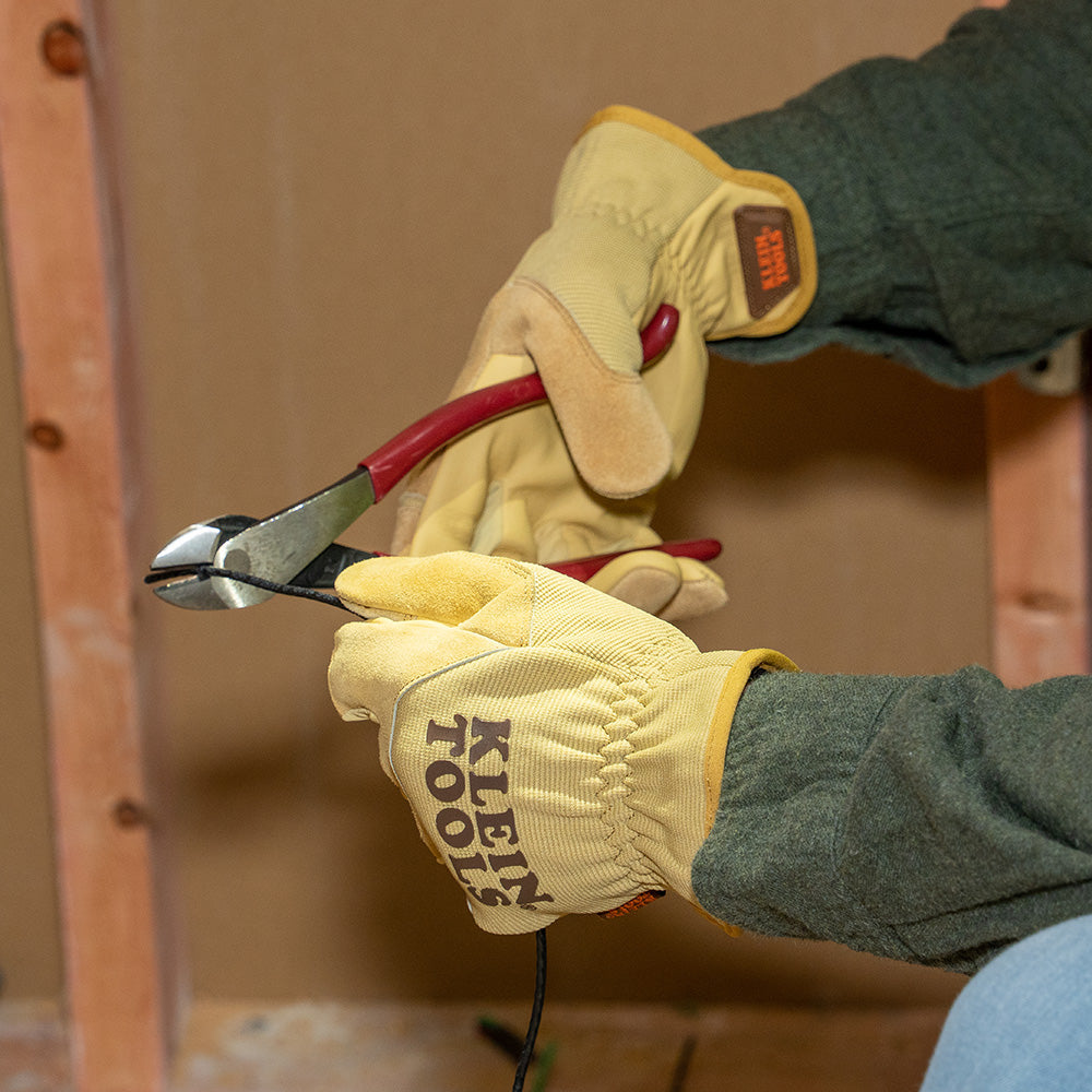 Klein Tools 60609 Leather All Purpose Gloves, X-Large - Edmondson Supply