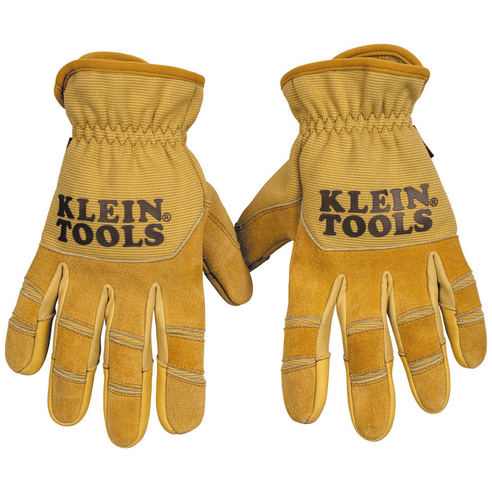 Klein Tools 60607 Leather All Purpose Gloves, Medium - Edmondson Supply