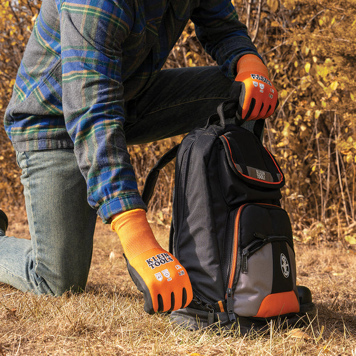 Klein Tools 60835 Winter Knit Dipped Gloves, Cut Level A1, Touchscreen, Medium - Edmondson Supply