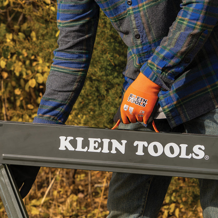 Klein Tools 60835 Winter Knit Dipped Gloves, Cut Level A1, Touchscreen, Medium - Edmondson Supply