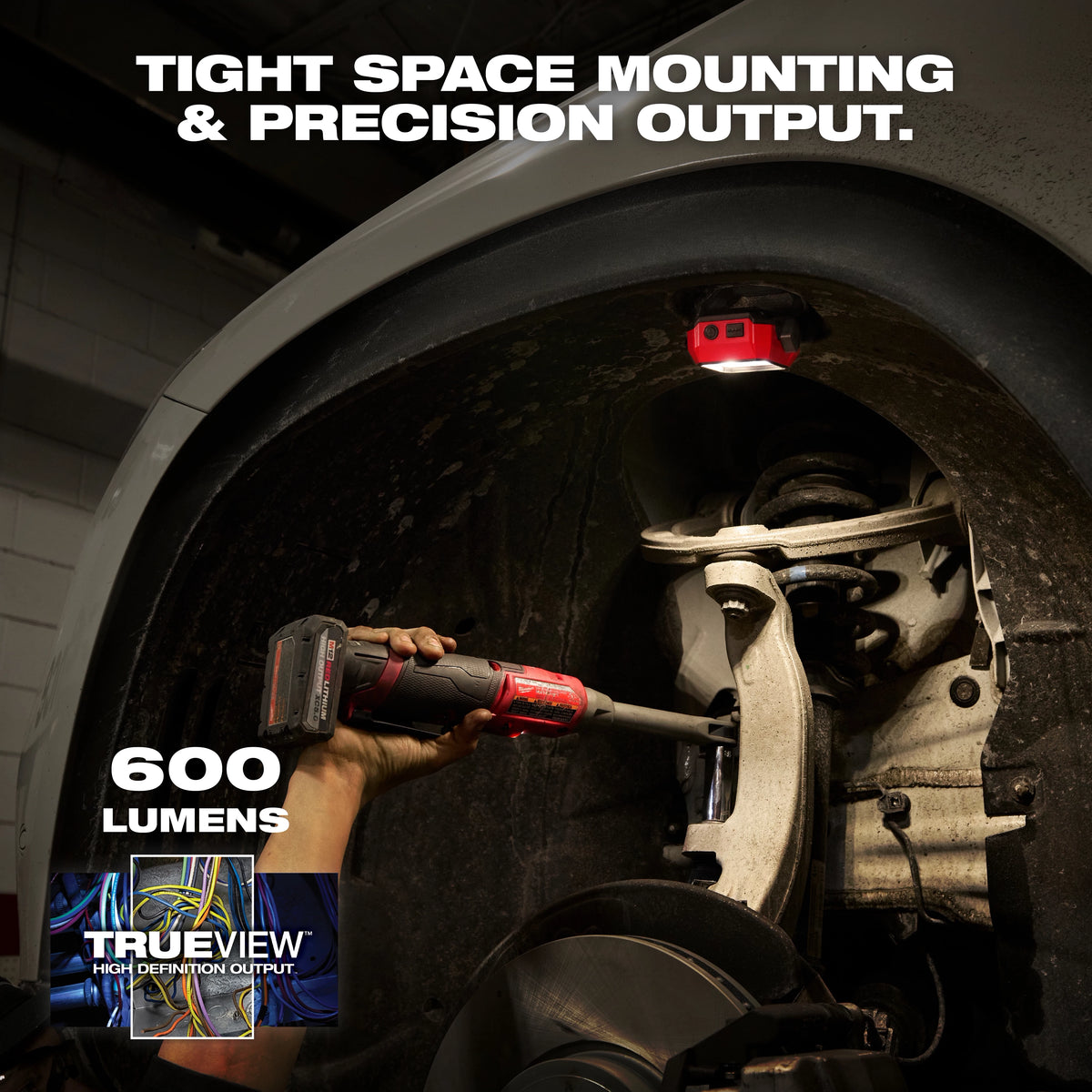 Milwaukee 2015R Rechargeable Pivoting Task Light w/ Spot Mode - Edmondson Supply
