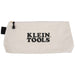 Klein Tools 62042 Zipper Bag, Extra-Long Canvas Tool Pouch, 16-Inch, Natural - Edmondson Supply