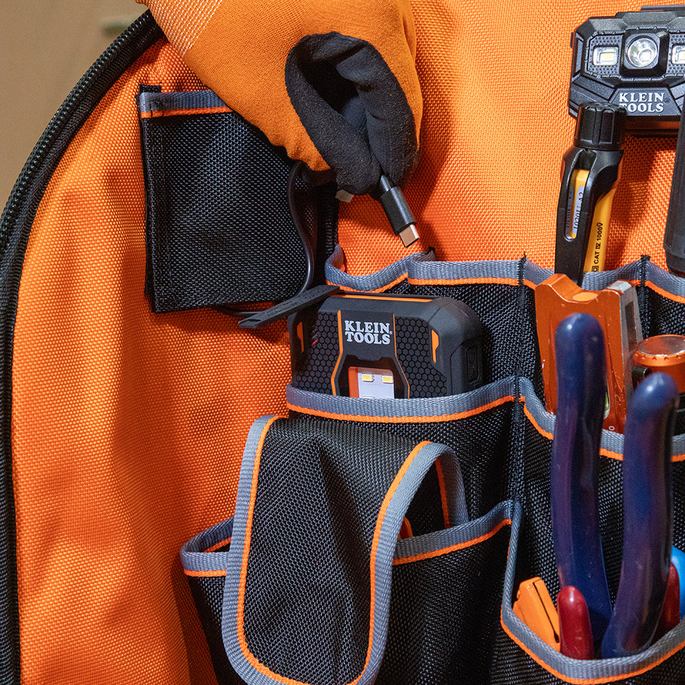 Klein Tools 62482 Tradesman Pro™ Tool Station Tool Bag Backpack, 27 Pockets - Edmondson Supply