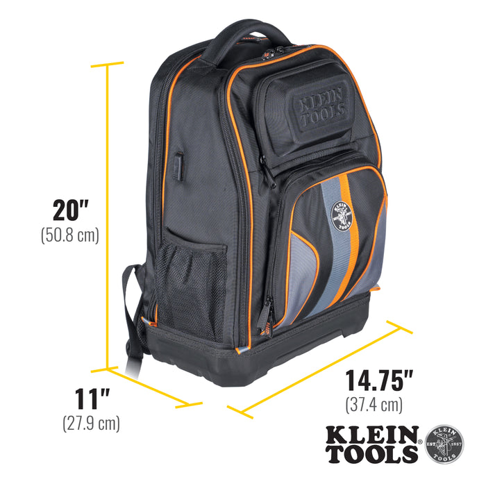 Klein Tools 62805BPTECH  Tradesman Pro™ XL Tech Tool Bag Backpack, 28 Pockets - Edmondson Supply