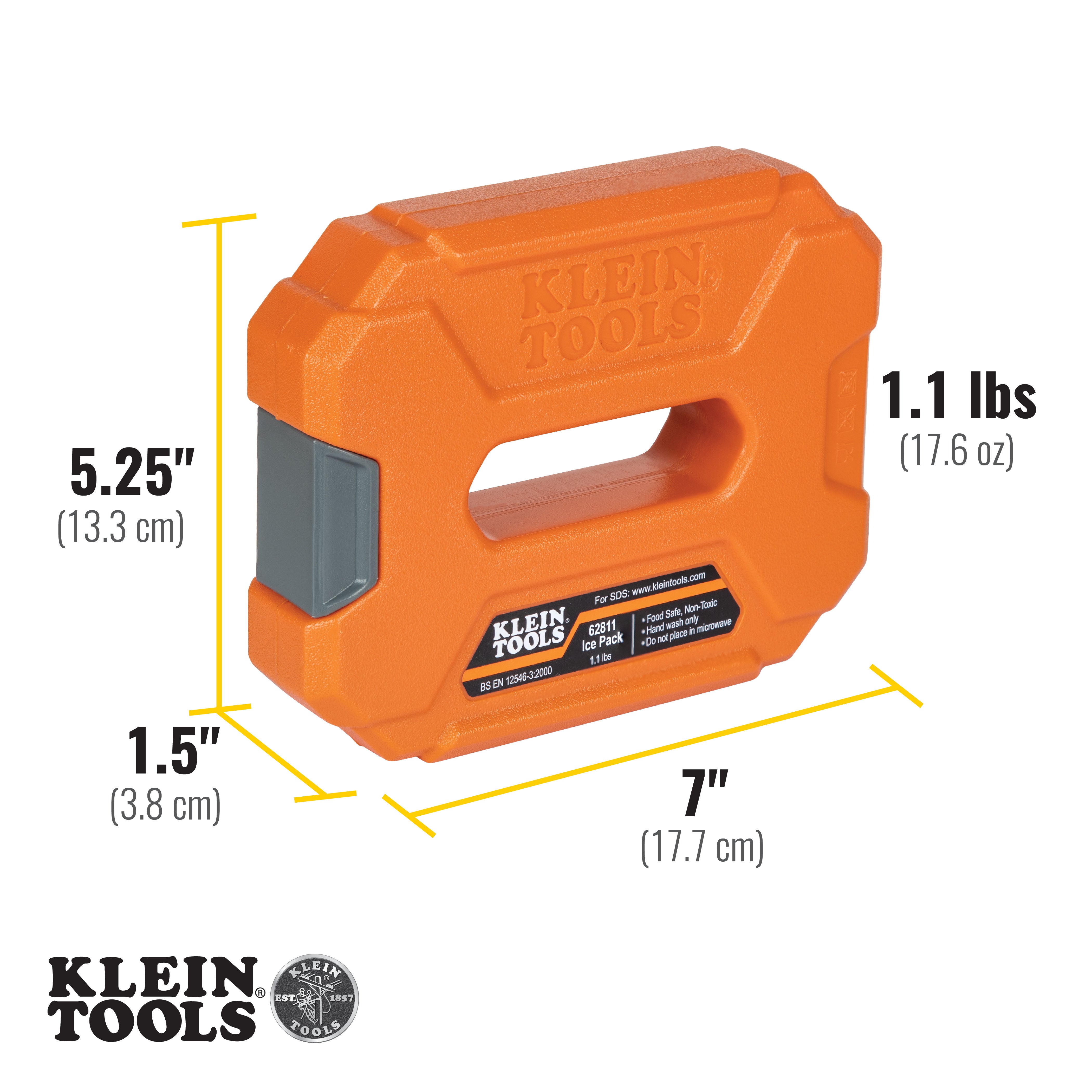 Klein Tools 62811 Reusable Cooler Ice Packs, 2-Pack - Edmondson Supply