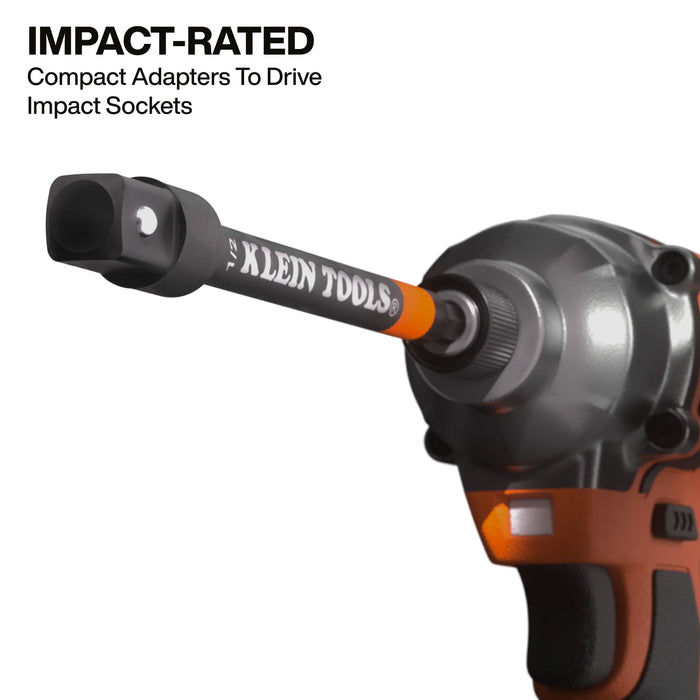 Klein Tools 65038A 6-Inch Impact Driver and Socket Extension Bar Set, 4-Piece - Edmondson Supply