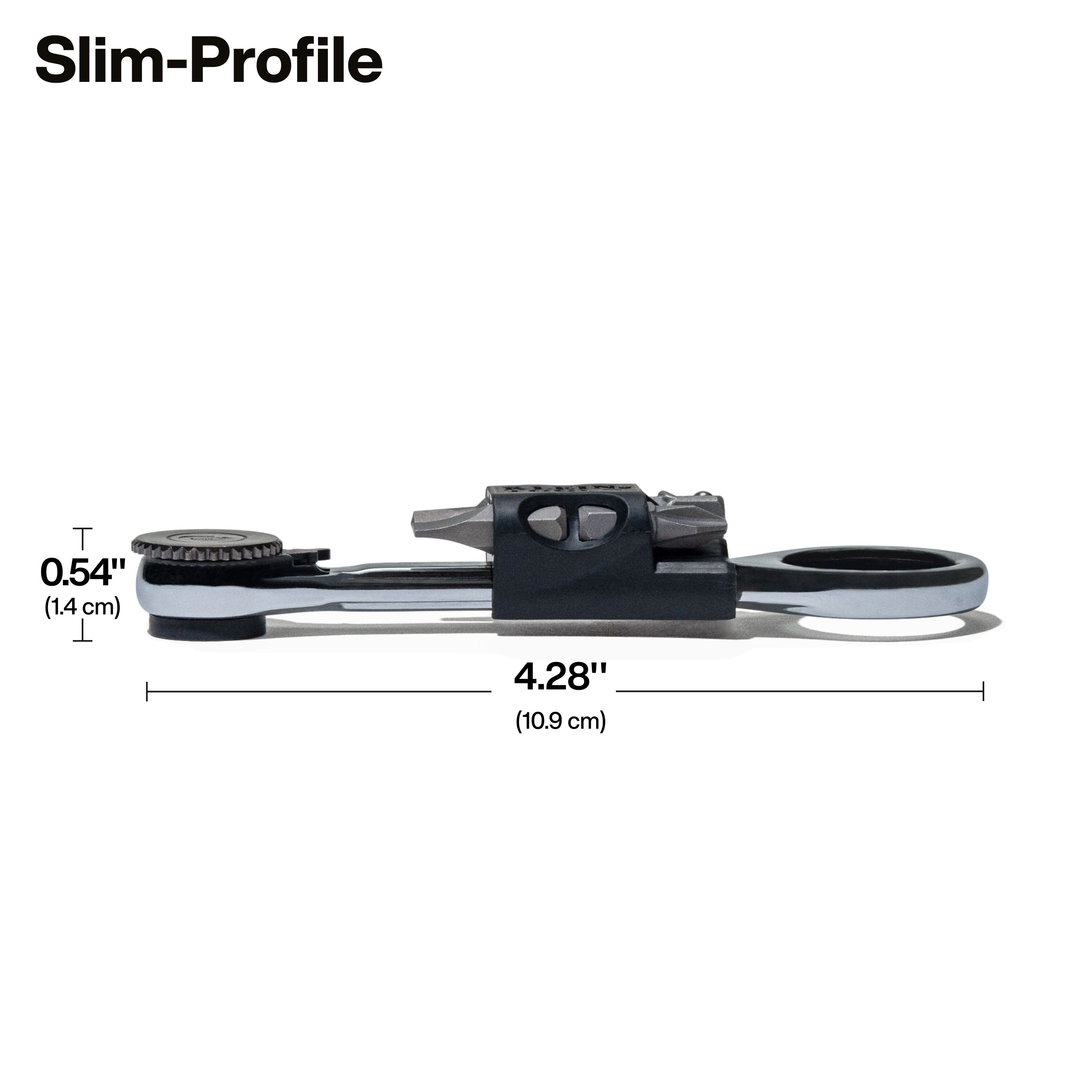 Klein Tools 65200MAG Slim-Profile Magnetic Mini Ratchet - Edmondson Supply