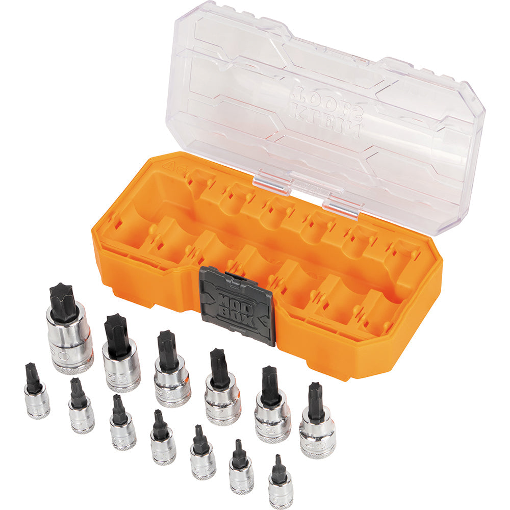 Klein Tools 65213TX Knurled TORX® Bit Socket Set, 13-Piece - Edmondson Supply
