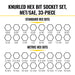 Klein Tools 65233HEX Knurled Hex Bit Socket Set, SAE and Metric, 33-Piece - Edmondson Supply