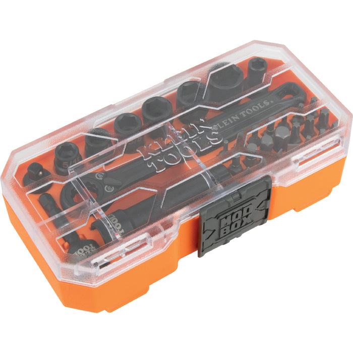 Klein Tools 65300 KNECT™ 1/4-Inch Drive Impact-Rated Pass Through Socket Set, 32-Piece - Edmondson Supply