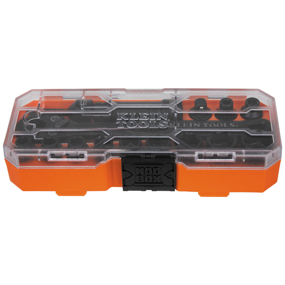 Klein Tools 65400 KNECT™ 3/8-Inch Drive Impact-Rated Pass Through Socket Set, 15-Piece - Edmondson Supply