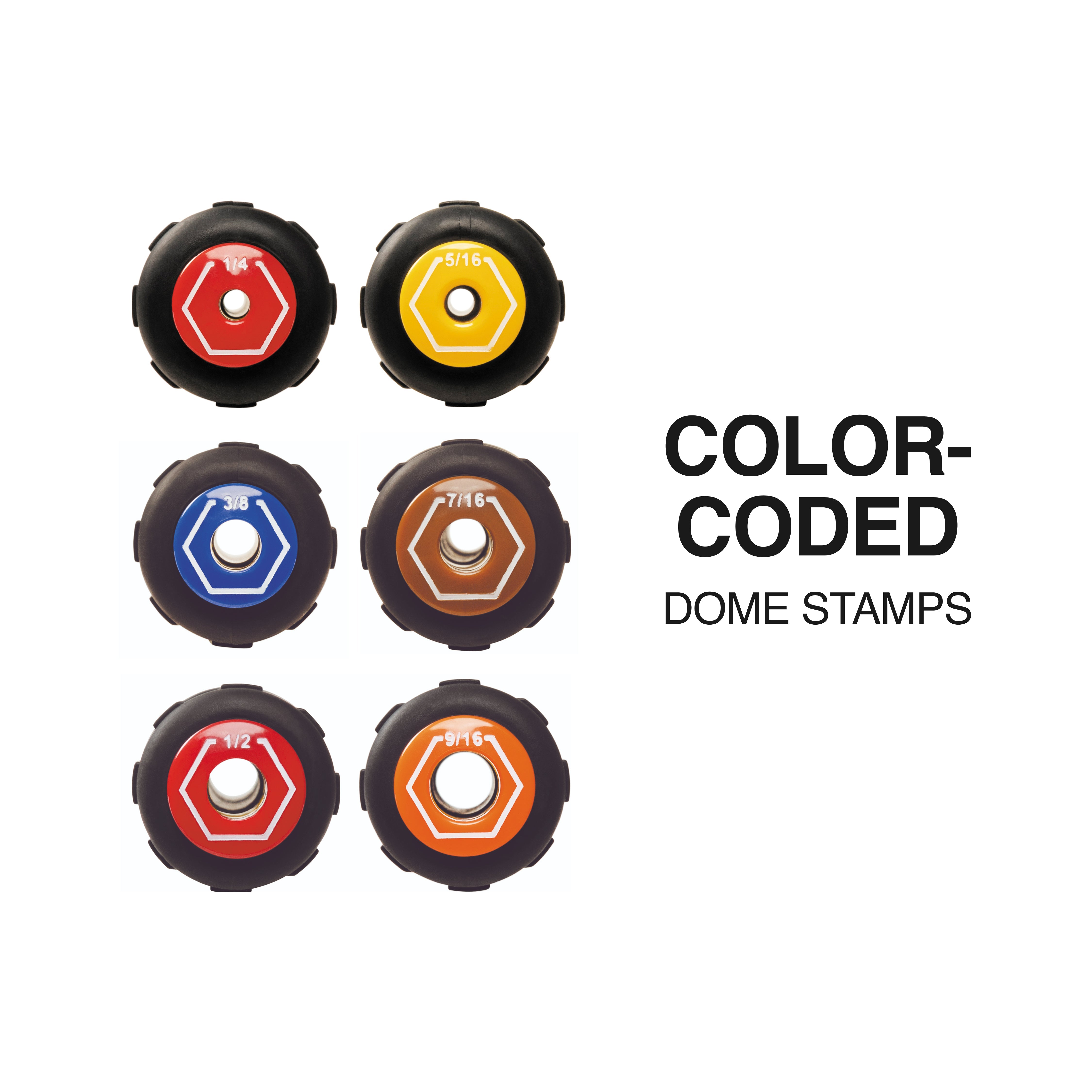 Klein Tools 65456MAG  Color-Coded Magnetic Hollow-Shaft Heavy-Duty Nut Driver Set, 6-Piece - Edmondson Supply