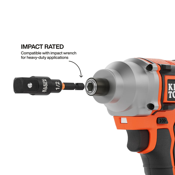 Klein Tools 65813SW Swivel Impact Driver Socket Adapter Set, 3-Piece - Edmondson Supply