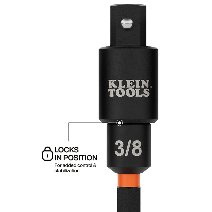 Klein Tools 65813SW Swivel Impact Driver Socket Adapter Set, 3-Piece - Edmondson Supply