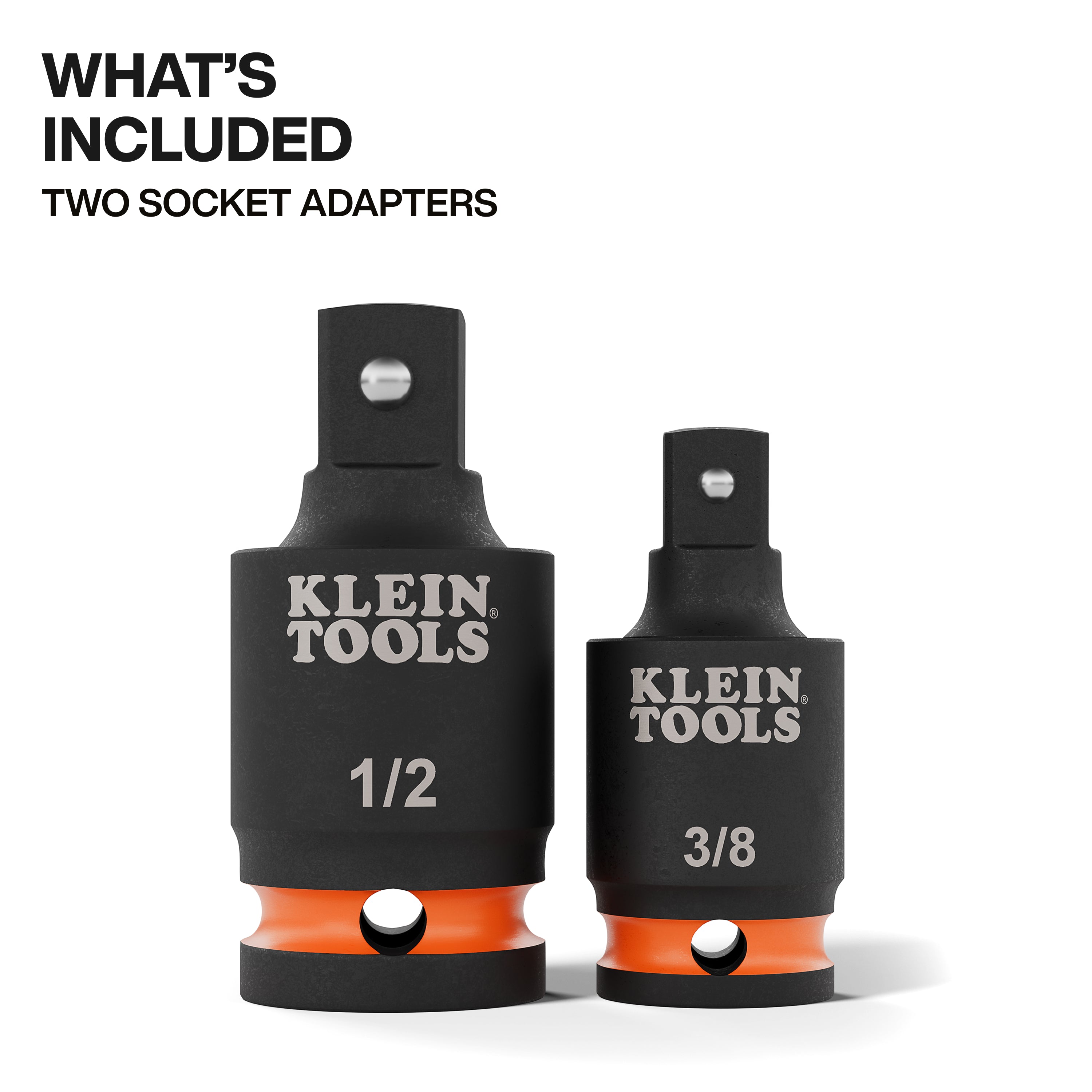 Klein Tools 65842SW Swivel Impact Wrench Adapter Set, 2-Piece - Edmondson Supply