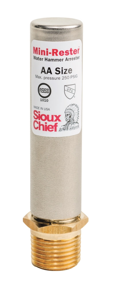 Sioux Chief 660-G2 MiniRester™ Water Hammer Arrester, 1/2" MIP - Edmondson Supply