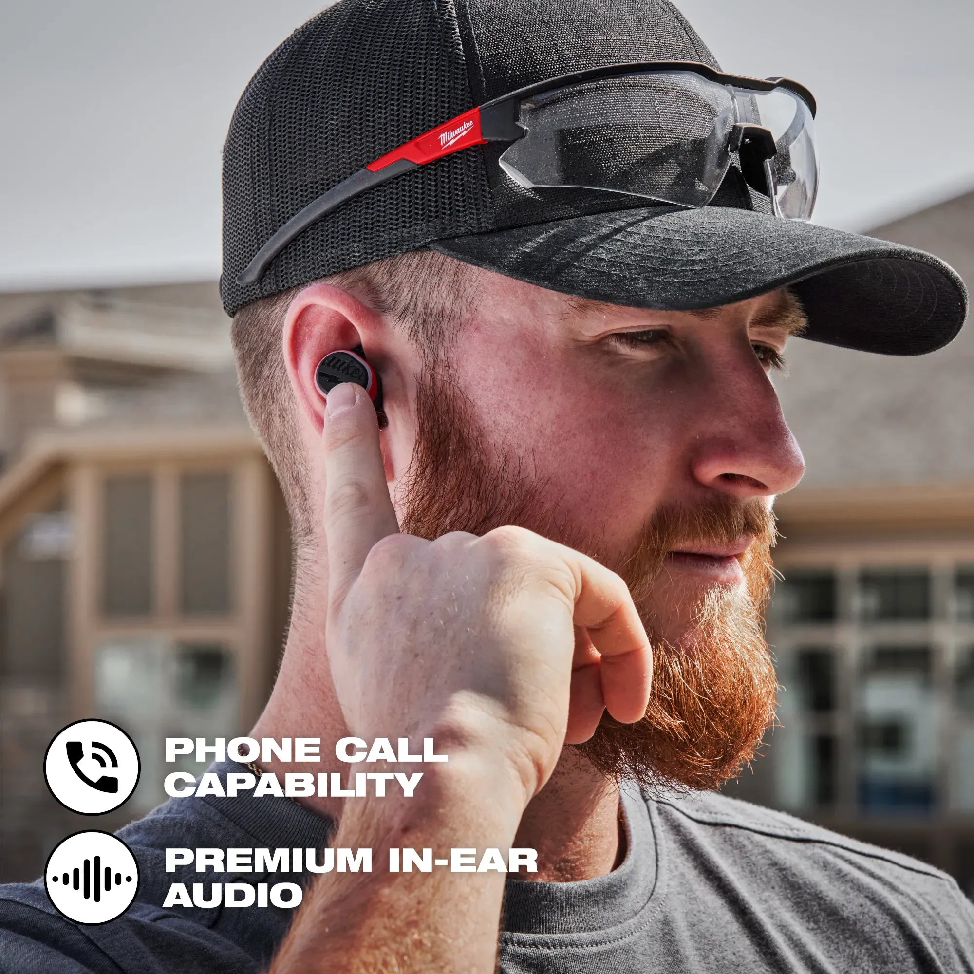 Milwaukee 2191-21 REDLITHIUM™ USB Bluetooth® Jobsite Ear Buds - Edmondson Supply