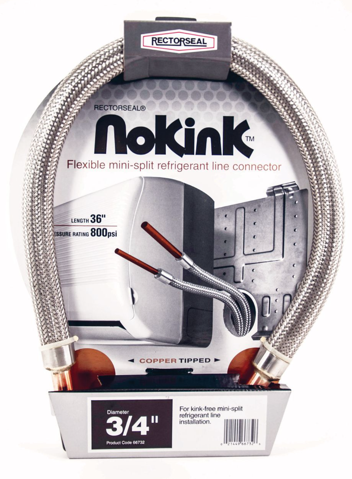 RectorSeal 66732 NoKink 3/4" x 3' Flexible Refrigerant Line Connector - Edmondson Supply