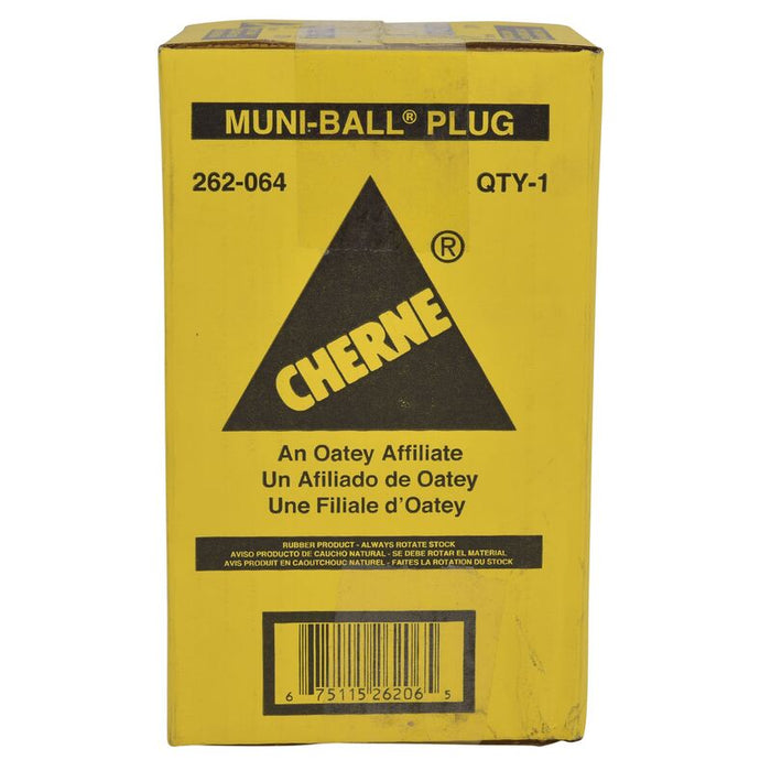 Cherne® 262064 6 in. Single-Size Plumbing Muni-Ball® Plug, 1-1/2" Bypass - Edmondson Supply
