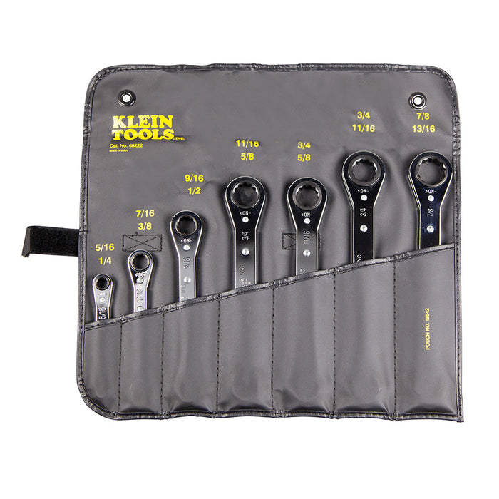 Klein Tools 68222 Ratcheting Box Wrench Set, 7-Piece - Edmondson Supply
