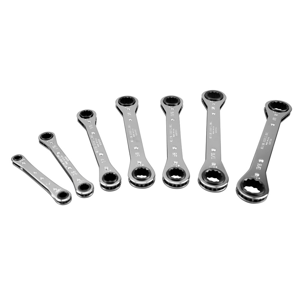 Klein Tools 68222 Ratcheting Box Wrench Set, 7-Piece - Edmondson Supply