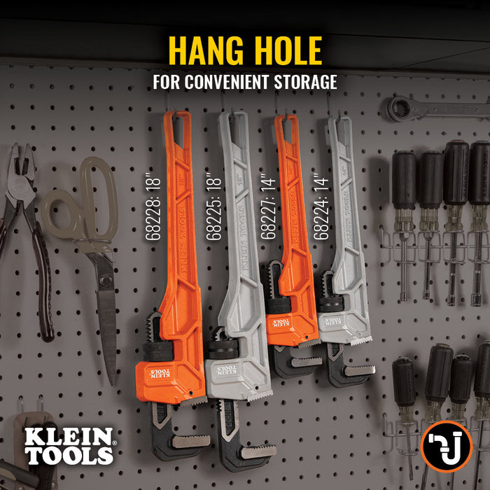 Klein Tools 68227 Adjustable Cast Iron Pipe Wrench, 14-Inch - Edmondson Supply