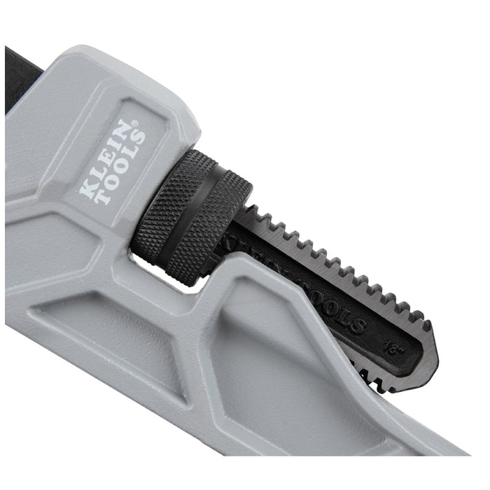Klein Tools 68225 Adjustable Cast Aluminum Pipe Wrench, 18-Inch - Edmondson Supply