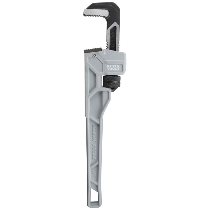 Klein Tools 68225 Adjustable Cast Aluminum Pipe Wrench, 18-Inch - Edmondson Supply