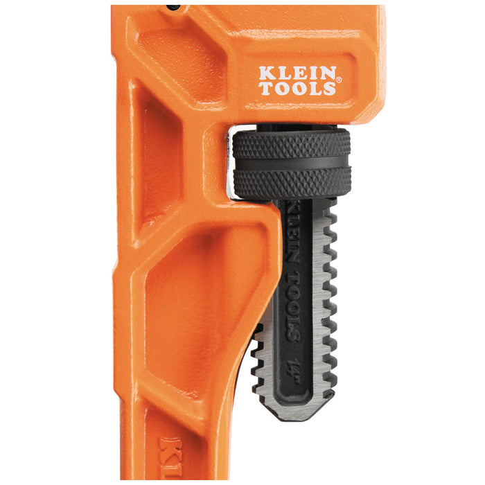 Klein Tools 68227 Adjustable Cast Iron Pipe Wrench, 14-Inch - Edmondson Supply