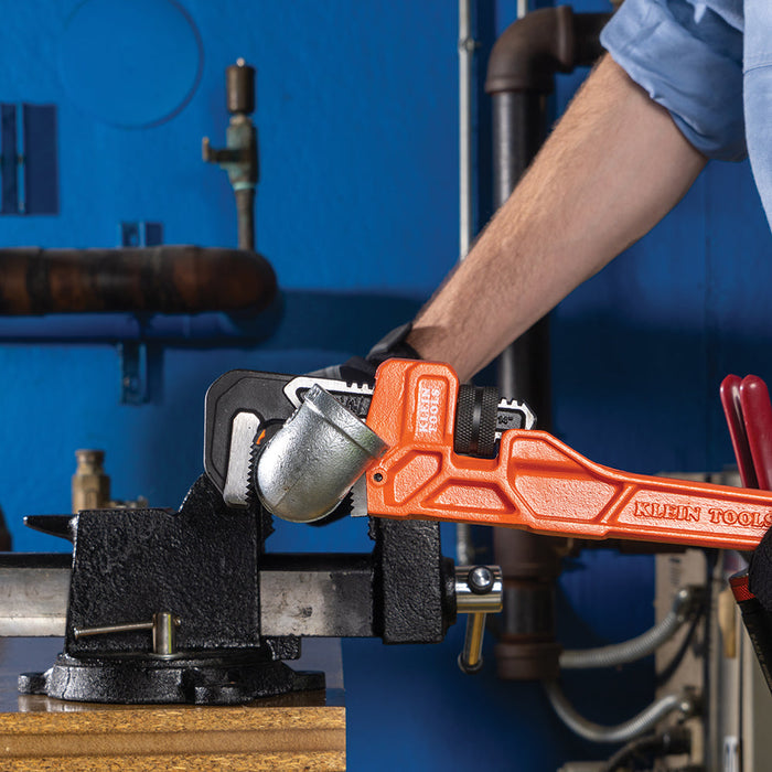 Klein Tools 68227 Adjustable Cast Iron Pipe Wrench, 14-Inch - Edmondson Supply