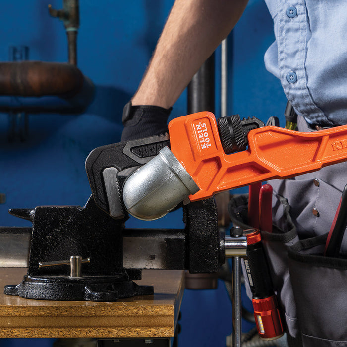 Klein Tools 68228 Adjustable Cast Iron Pipe Wrench, 18-Inch - Edmondson Supply