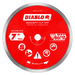 Diablo Tools DMADC0700 7" Diamond Continuous Rim Masonry Cut-Off Disc - Edmondson Supply