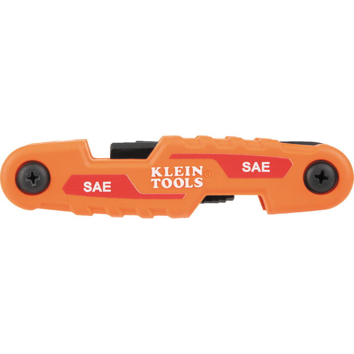 Klein Tools 70542 Compact Folding Hex Key Set, SAE and Metric - Edmondson Supply