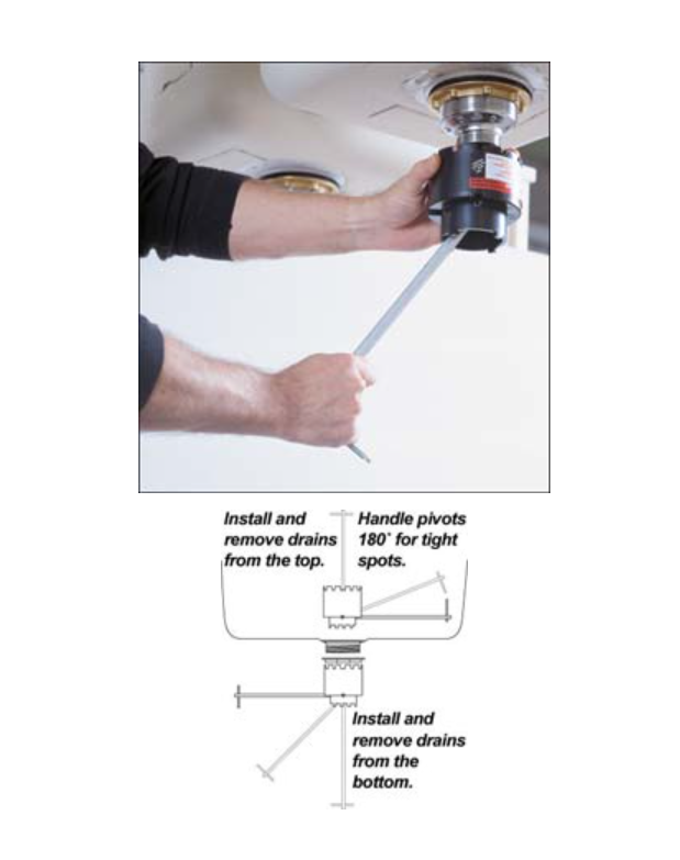 Blue Monster 73055 Razorback™ Wrench - Drain Wrench - Edmondson Supply