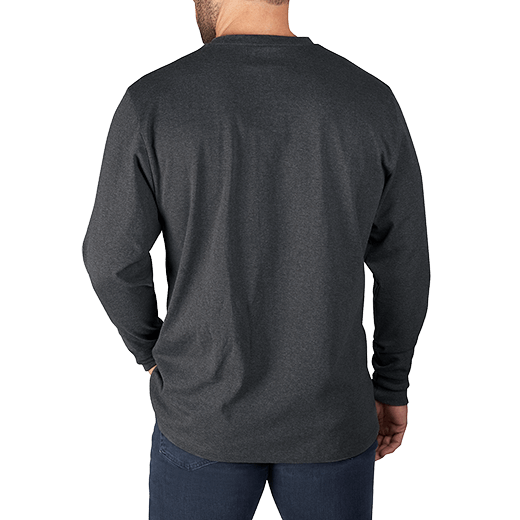 Milwaukee 602GXL Heavy Duty Pocket T-Shirt - Long Sleeve (Gray, Size XL) - Edmondson Supply