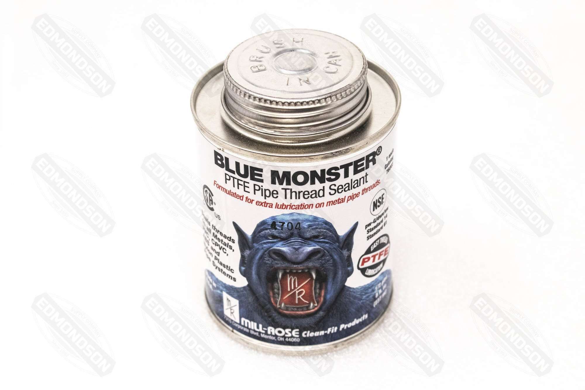 Blue Monster 76005 Heavy-Duty Industrial Grade PTFE Pipe Thread Sealant, 16 oz. - Edmondson Supply