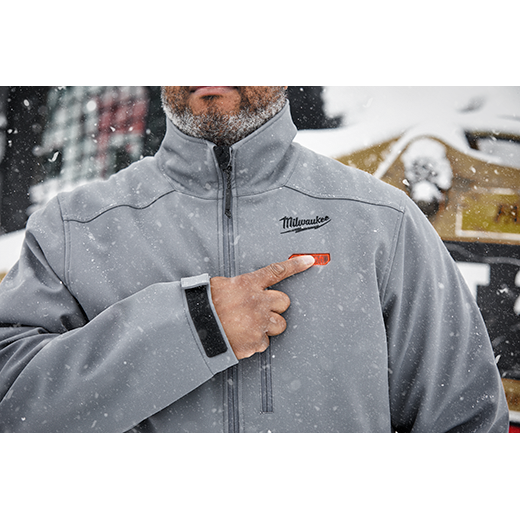 Milwaukee 204G-21L M12™ Heated TOUGHSHELL™ Jacket (Gray, Size L) - Edmondson Supply