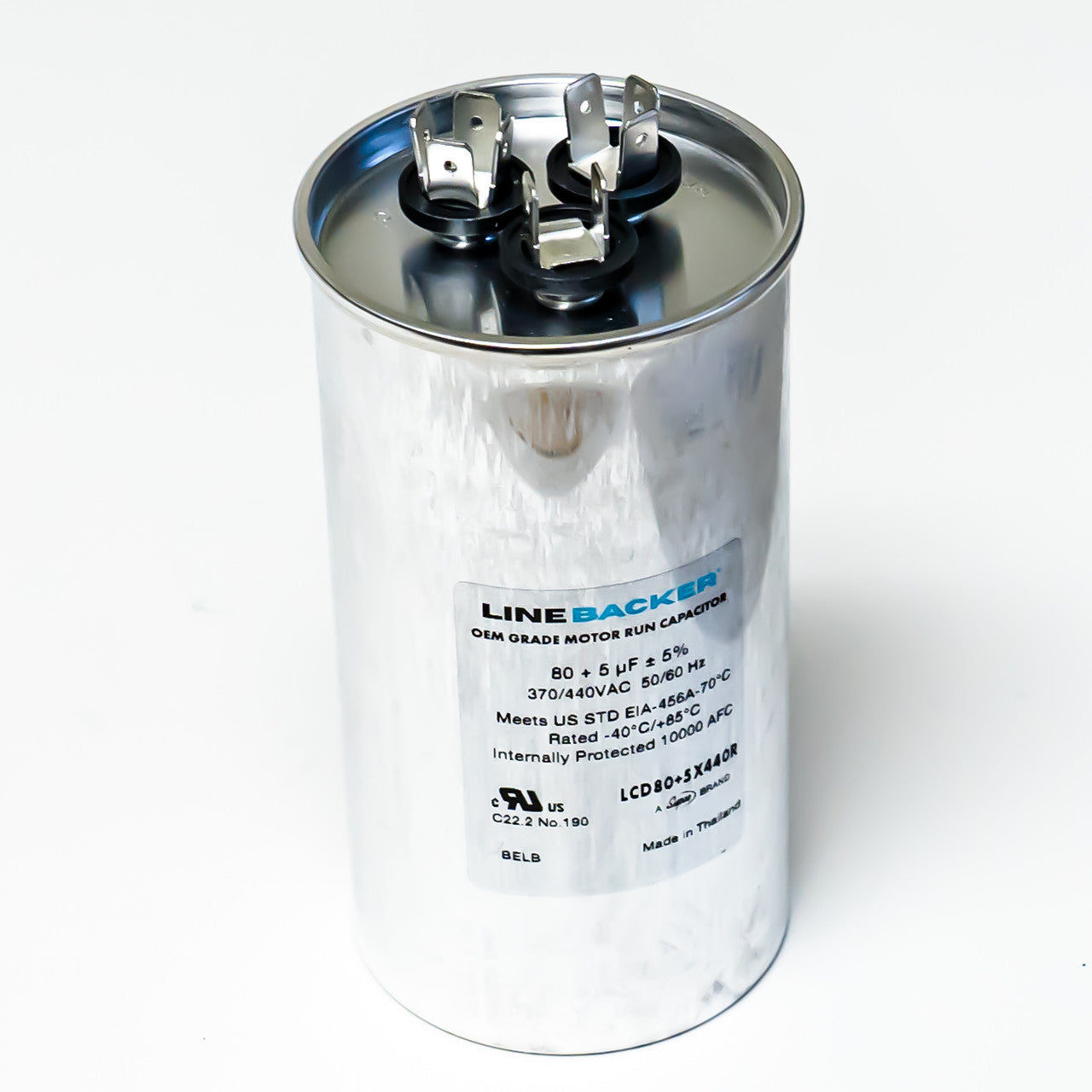 Supco Linebacker LCD80+5X440R Round Dual Run Capacitor - Edmondson Supply