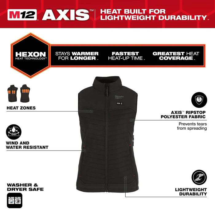 Milwaukee F300B M12™ Women's Heated AXIS™ Vest Kit - Edmondson Supply