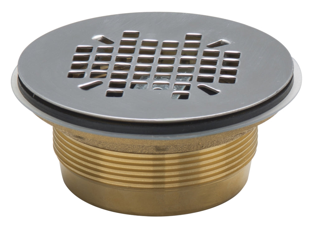 Sioux Chief 827-2B 2" Brass Body Shower Drain, No-Caulk Gasket - Edmondson Supply