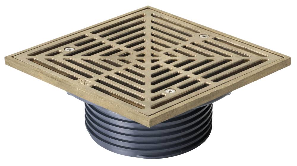 Sioux Chief 832-4HNQ FinishLine™ 7" Square Nickel Bronze Ring & Strainer, Floor Drain Finish Fixture - Edmondson Supply