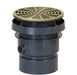 Sioux Chief 832-4PNR FinishLine™ On-Grade Floor Drain, 4" PVC Hub - 6-1/2'' Round Nickel-Bronze Ring & Strainer - Edmondson Supply