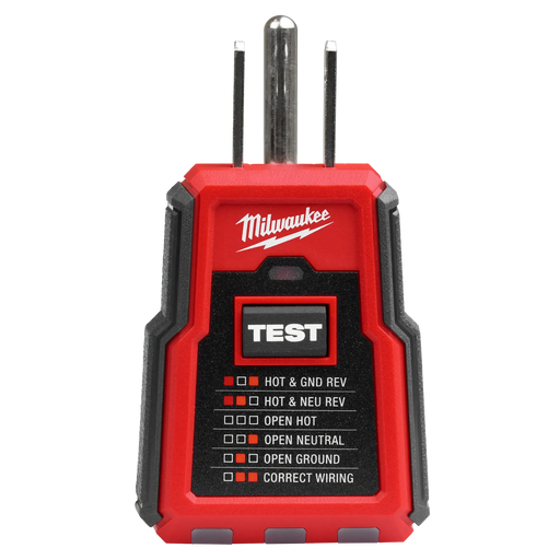 Milwaukee 2223-20 GFCI Receptacle Tester - Edmondson Supply