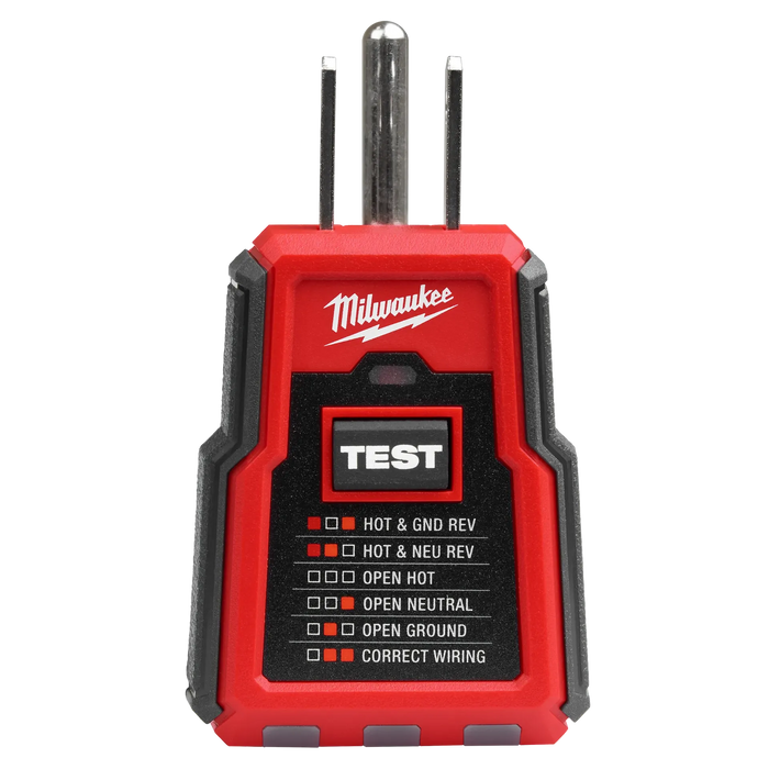 Milwaukee 2223-20 GFCI Receptacle Tester - Edmondson Supply