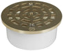 Sioux Chief 845-83PN PVC Flush-to-Floor Inside Pipe Drain with Nickel-Bronze Strainer, 3'' - Edmondson Supply