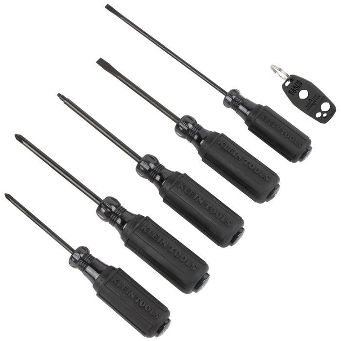 Klein Tools 85446BLK Blackout Screwdriver Set, 6-Piece - Edmondson Supply