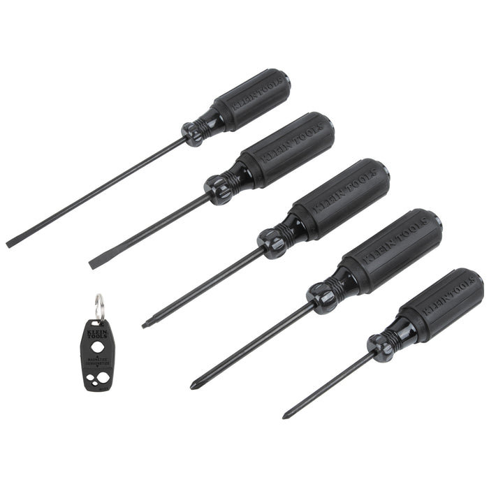 Klein Tools 85446BLK Blackout Screwdriver Set, 6-Piece - Edmondson Supply