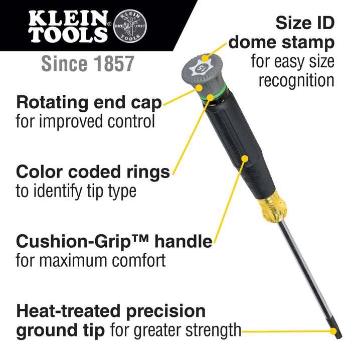 Klein Tools 6303 T6H TORX® Precision Screwdriver, 3-Inch Shank - Edmondson Supply